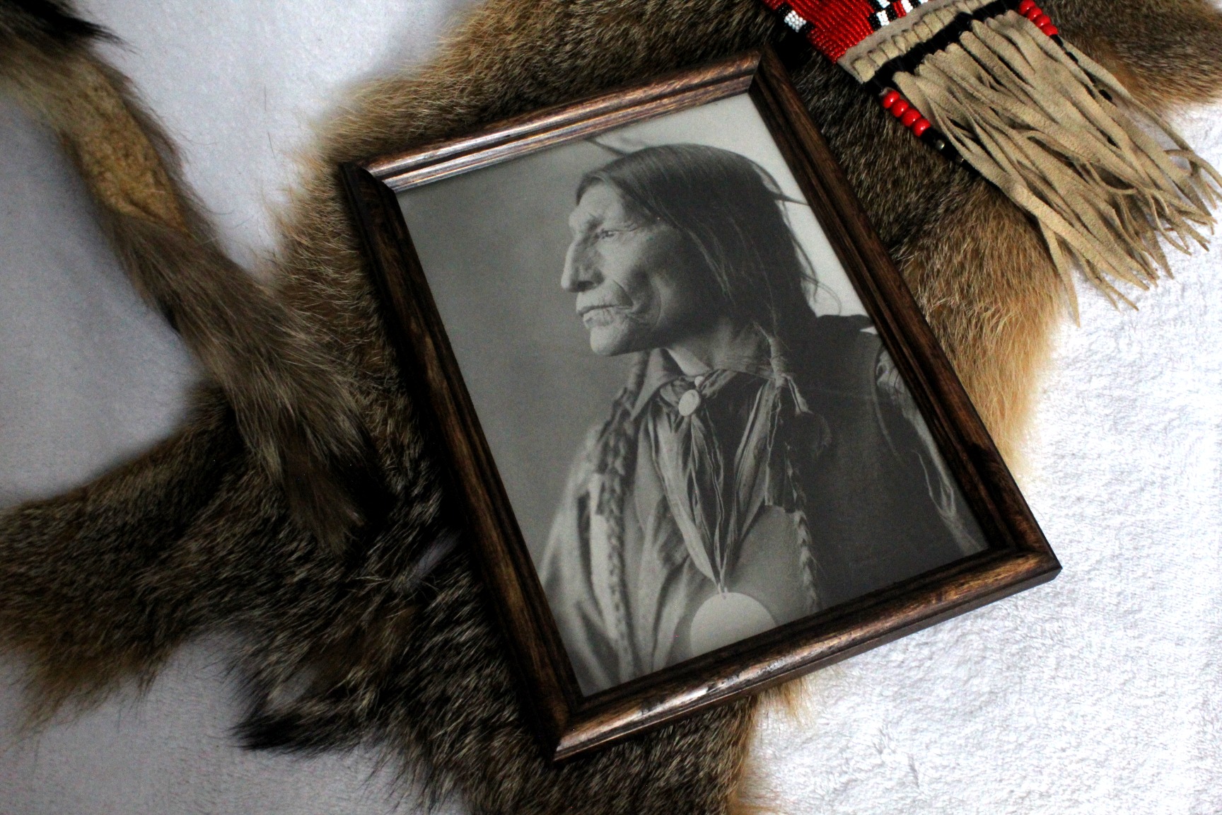 Chief Wolf Robe, Image with Frame Included - Imagen 2