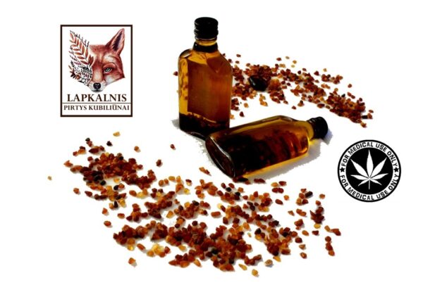 Cannabis massage oil with authentic Baltic amber. - Imagen 2