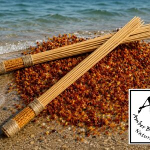 Willow and amber brushes, 50 cm.