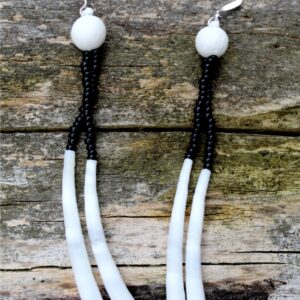 Dentallium Native Earrings