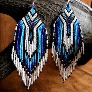 Ojibwa Style Earrings Native American