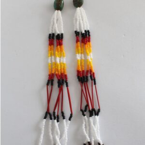 Long Beaded Earrings, Native American Style
