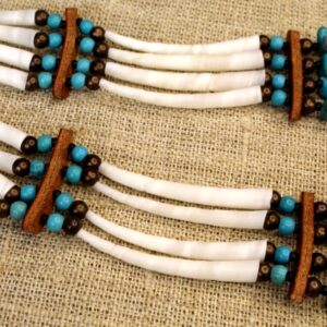 Dentallium Native Style Earrings