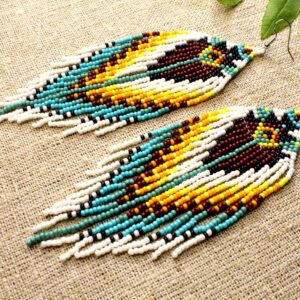 Kiowa Style Earrings Native American