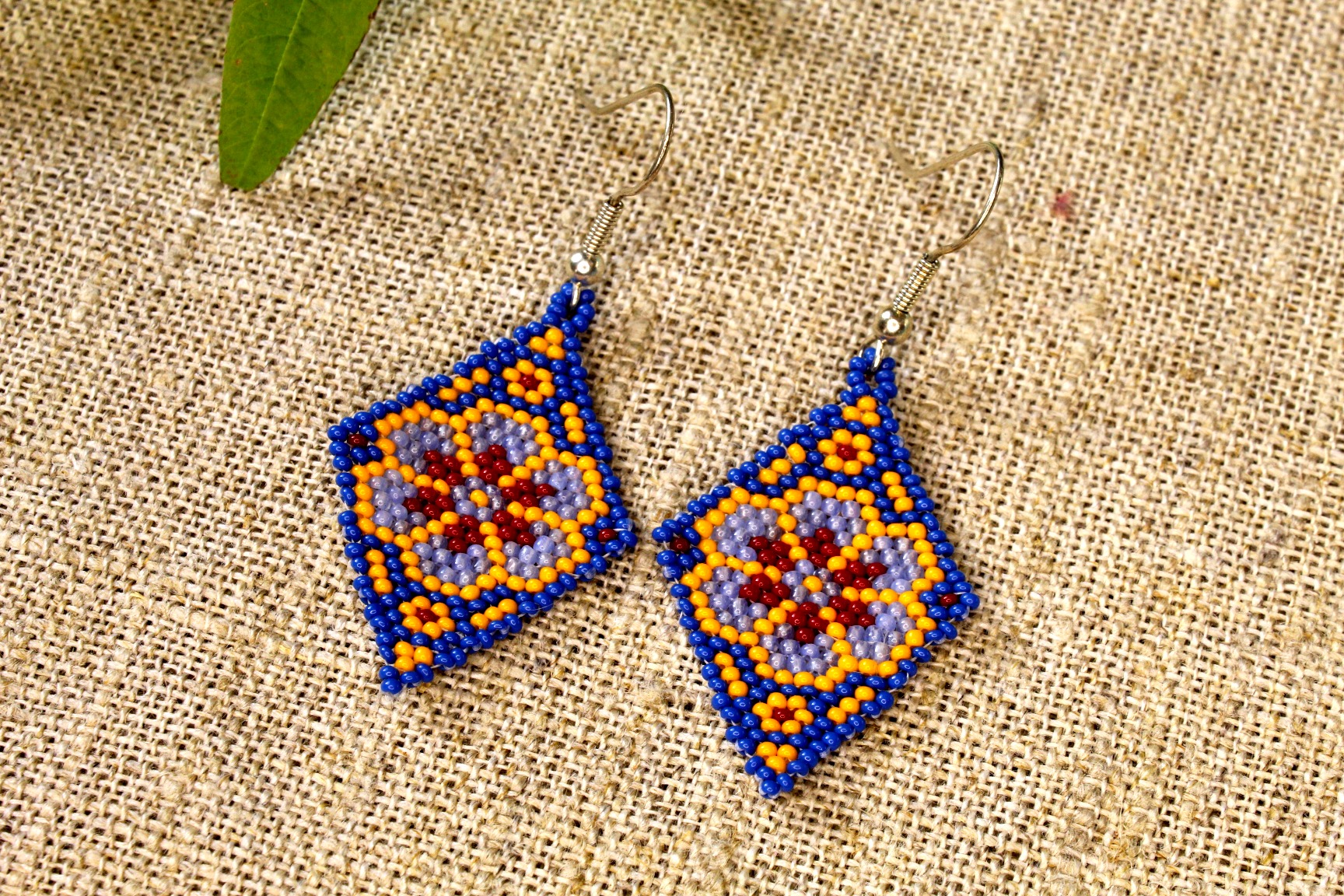 Beadwork Peyote Earrings