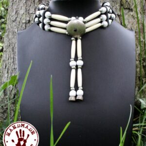 White Choker – Handmade Necklace Inspired by Lakota Tradition
